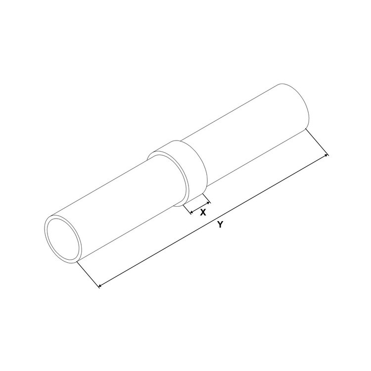 Inner tube connector, inner tube coupling, 1 1/2
